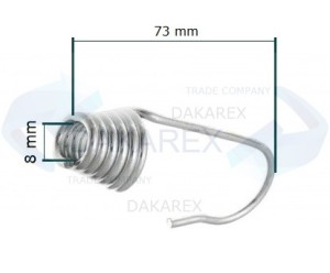 SPRĘŻYNA hak LINKI EKSPANDORA 8mm (10 szt)