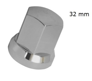 OSŁONA śruby koła chrom wysoka 32mm