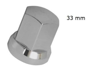 OSŁONA śruby koła chrom wysoka 33mm 
