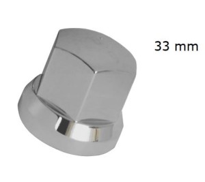 OSŁONA śruby koła chrom niska 33mm
