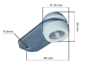 [DR14-4P] WÓZEK słupka kłonicy naczepy
