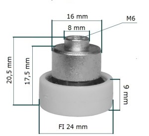 [DR106] ROLKA dachu naczepy 24mm