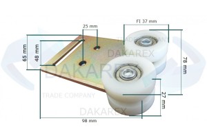 [DR45] ROLKA NACZEPY SCHMITZ WIELTON KOGEL FI 37/98