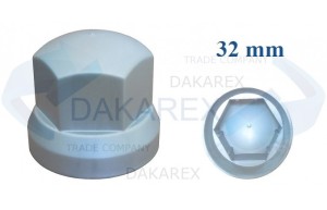 OSŁONA śruby koła szara niska 32mm